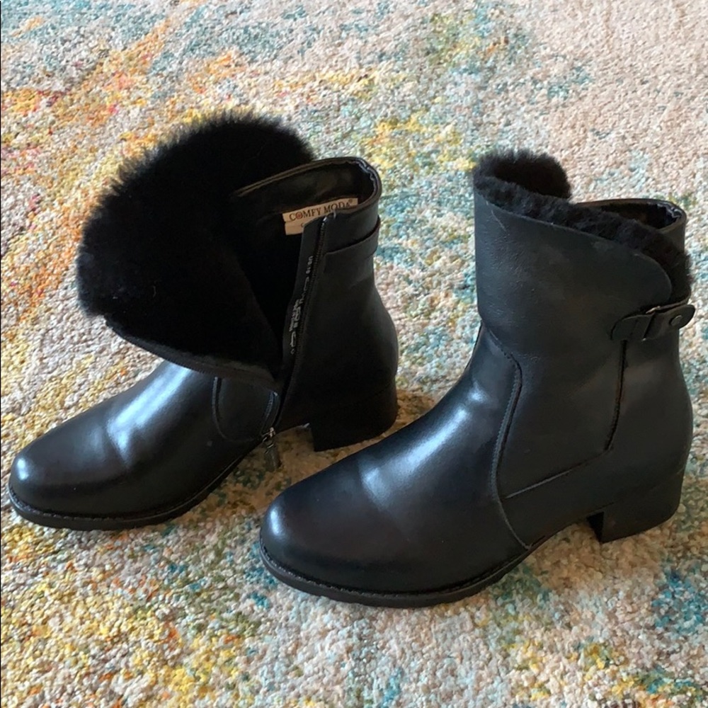 Perfect winter fur lined boot! Never worn, cute!